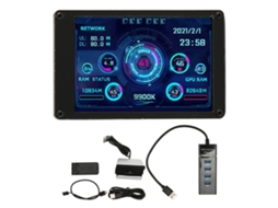 Omni-2026tela Mini Ips Usb De 3,5 Polegadas Para Monitor De Temperatura Cpu Gpu Ram Painel Sensor Pc Com Cabo De 4 Pinos