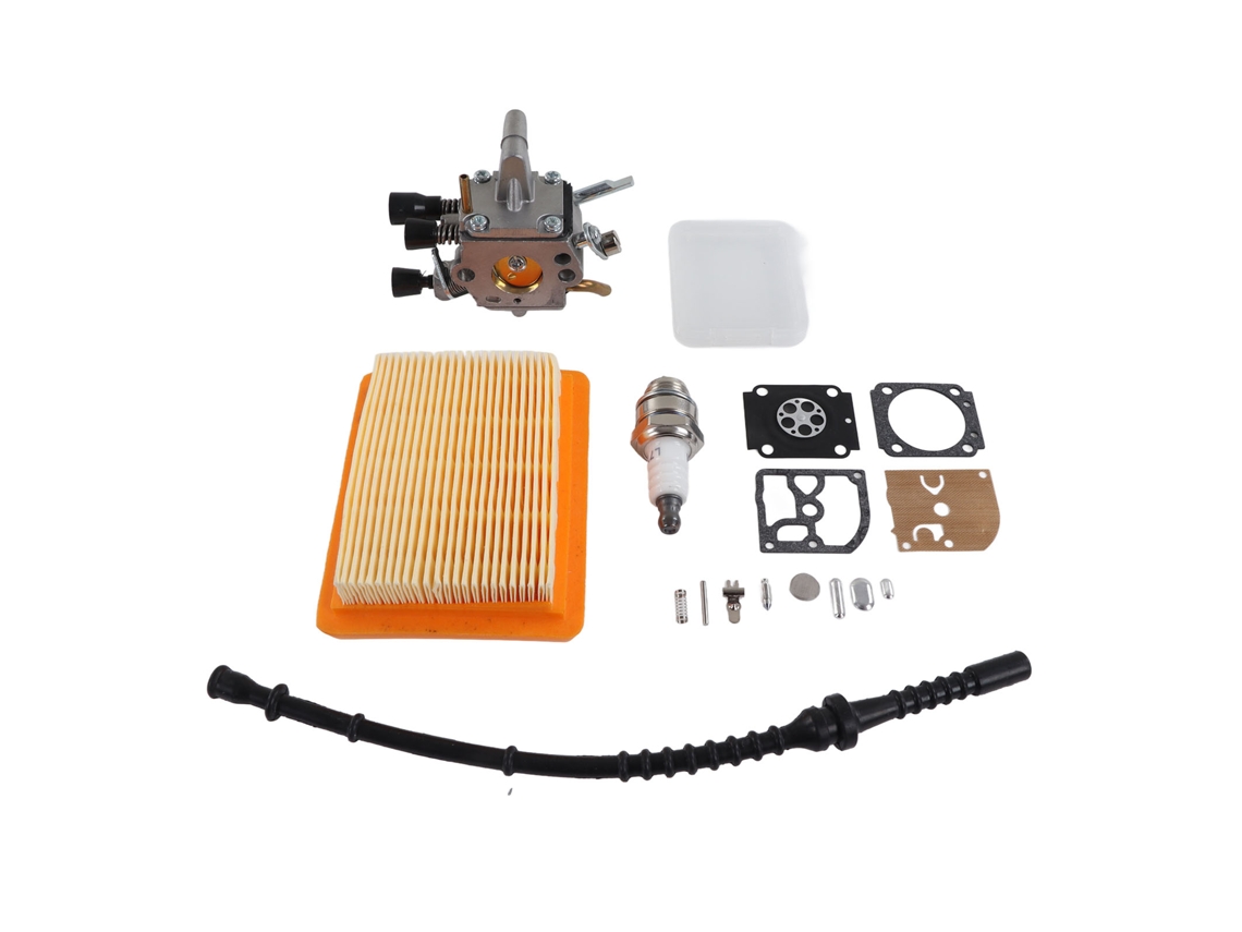 Kit Carburador Para Trimmer Stihl Fs120 Com Velas De Ignição Filtro De Ar Linha De Combustível Acessórios