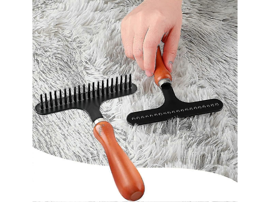 Ancinho Manual Para Carpete, Devolve Maciez E Remove Pelos, Renovando O Carpete