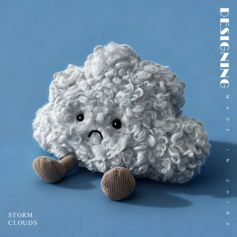 Brinquedo de Pelúcia Criativo Sobre o Clima, Presente de Pelúcia Macio MDUG (nuvem de 15 Cm)
