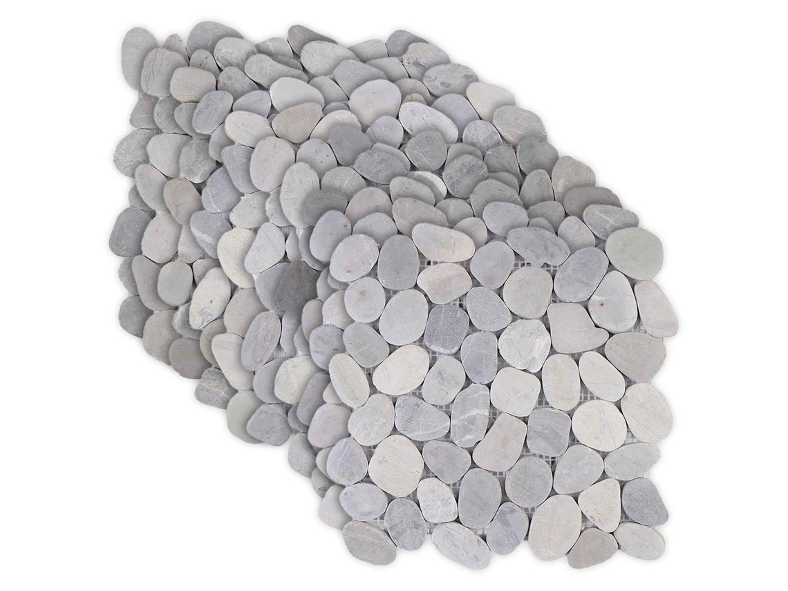 Vidaxl Azulejos De Pebble Cinzento 30 X 30 Cm Pebble Do Rio