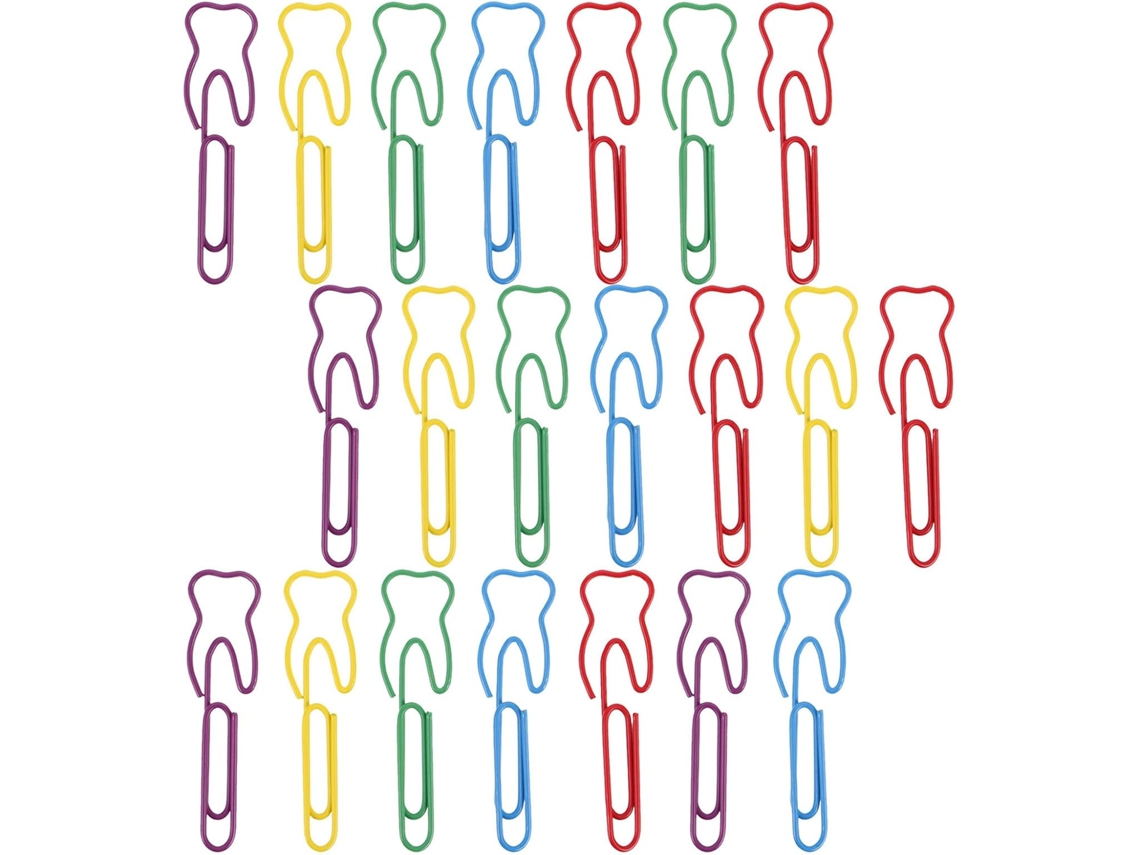 Soimiss 200-clipes Decorativos De Ferro, Formato De Dente, Leves E Portáteis Escritório Sala De Aula, Ideais