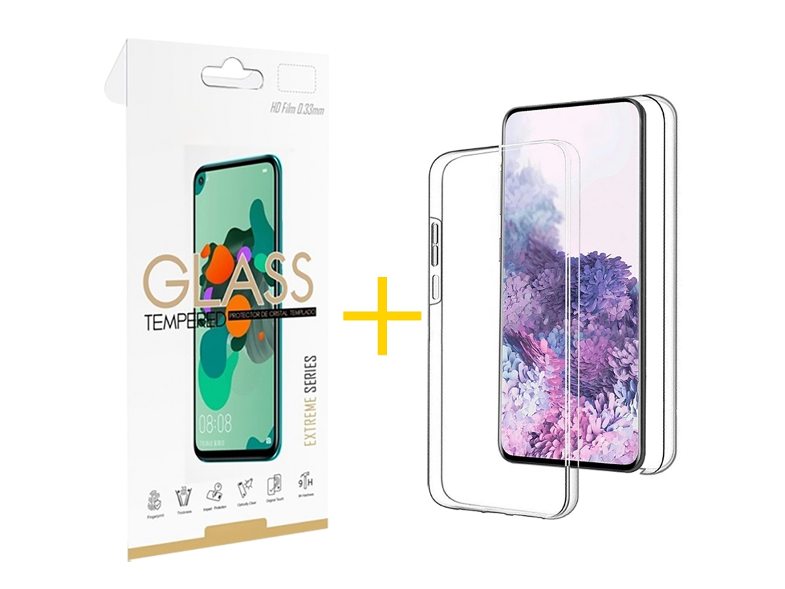 Pack 1 x Película de Vidro Temperado 2.5D + Capa GANDY Honor 90 Lite Dupla 360º Transparente Clear