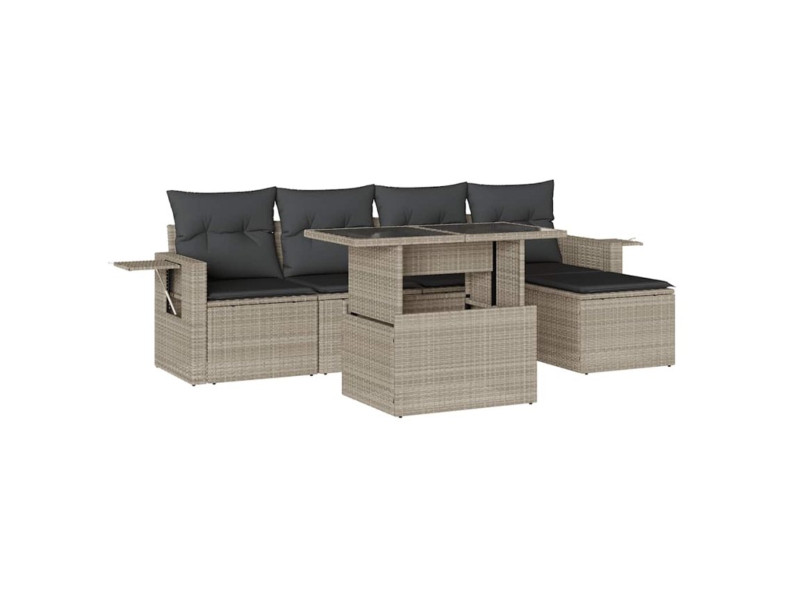 Garden Sofa Set, Garden Sofa Sets Vidaxl Cinzeto Rattan / Vime (n/a)