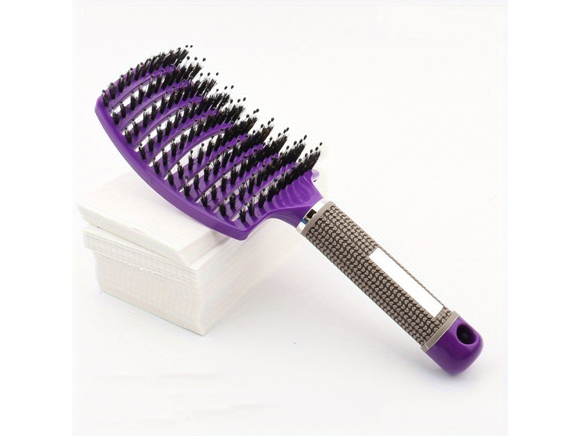 Pente Mágico Massageador para Couro Cabeludo, Embalagem Individual, Ferramenta para Estilizar o Cabelo. MDUG (roxo)