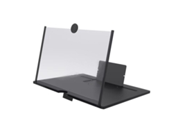 Ampliador de Tela Alta Claramente Compatível Acrílico 10/12 Polegadas Suporte de Amplificador de Vídeo de Operação Simples para Assistir Tv-Preto 10In
