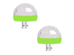Luz Disco Mini Usb Bola de Festa Ativada Por Som Luzes Dj Disco RNEMITERY
