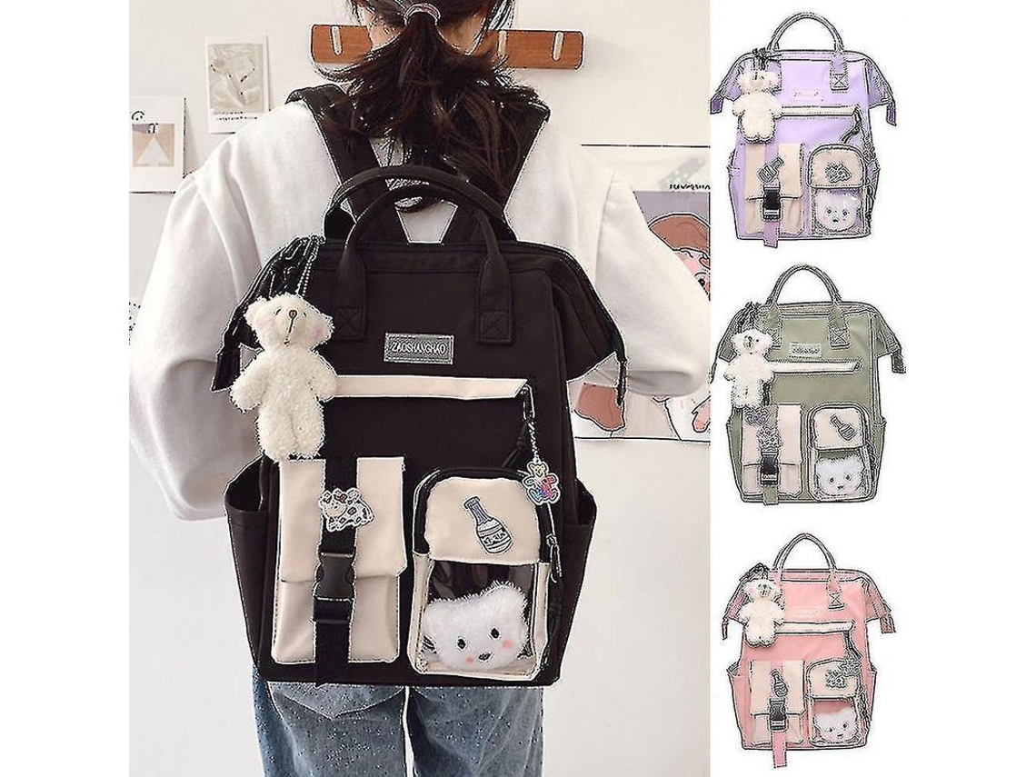 Mochila Adolescente MARCA, Urso, Bonito, Escola, Viagem, Presente, Nylon
