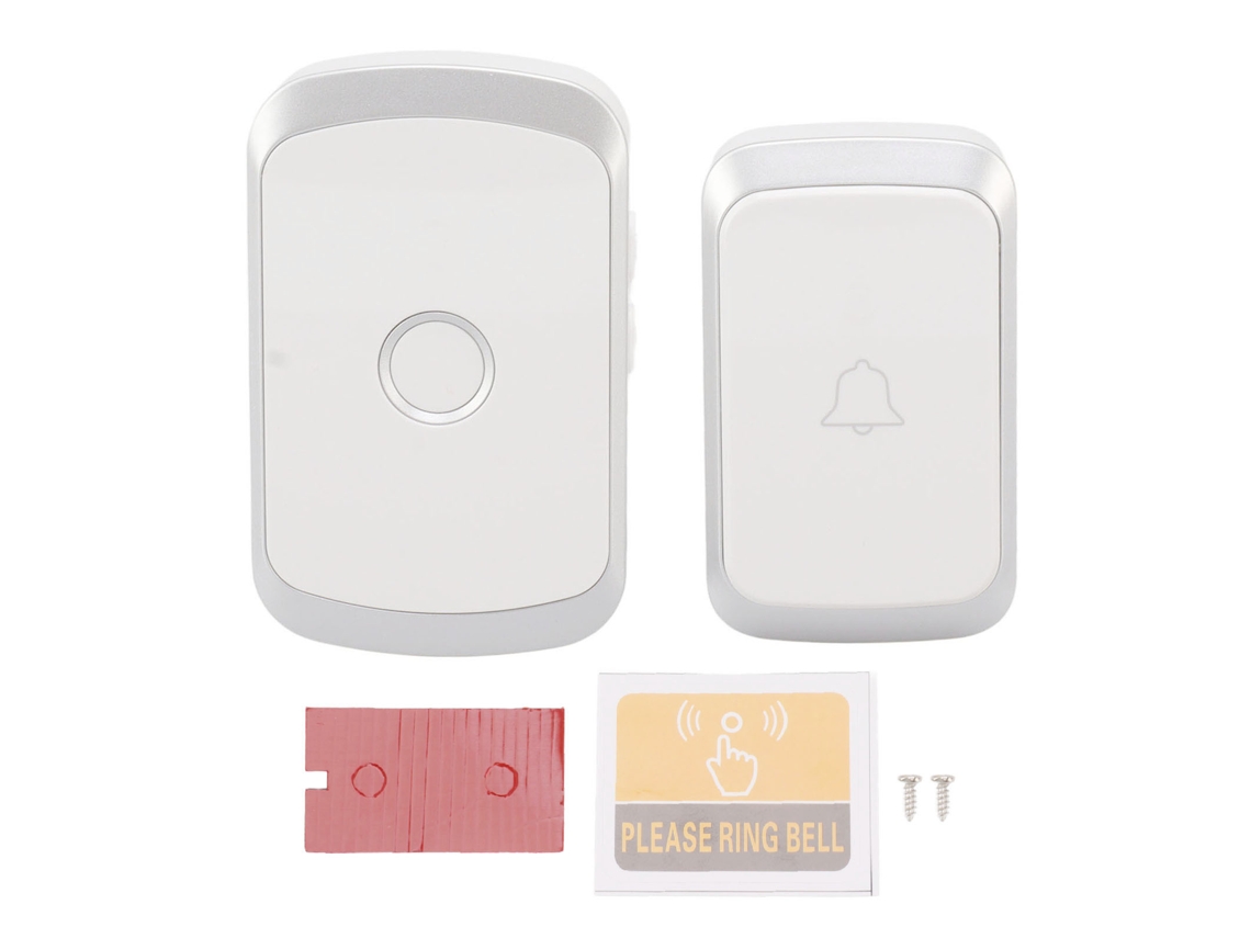 Kit de Campainha Wireless LAXISCREED com 36 toques, 4 níveis de volume e luz LED para casa