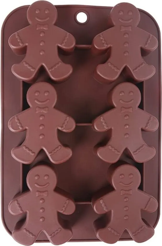 Forma De Silicone Genérica Para Boneco De Gengibre De Chocolate, Própria Para Lava, Para Uso Doméstico, Confeitaria E Organização Da Cozinha