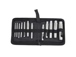 PERFURADORES de Couro YURU com 3 Pontas em Aço Carbono Manual para Furos de 3 a 19mm