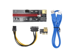 Pcie Riser 4 Capacitores Fp Interface Adapter Card De 6p Para Aprimoramento Da Alimentação Da Gpu