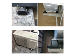 Pack de 4 Suportes de Fixação para Ar Condicionado com Almofadas Antivibração e Absorvedoras de Choque LAXISCREED