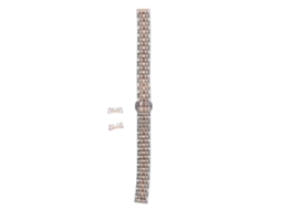 Correa De Reloj Acero Inoxidable Ajustable Con Hebilla Mariposa Para Hombre Mujer 0.47in