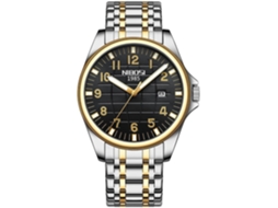 Lurelia Relógio Masculino, Data/calendário, Luminoso, 41 Mm, 230 Mm, Aço Inoxidável, Abs, Prata E Preto