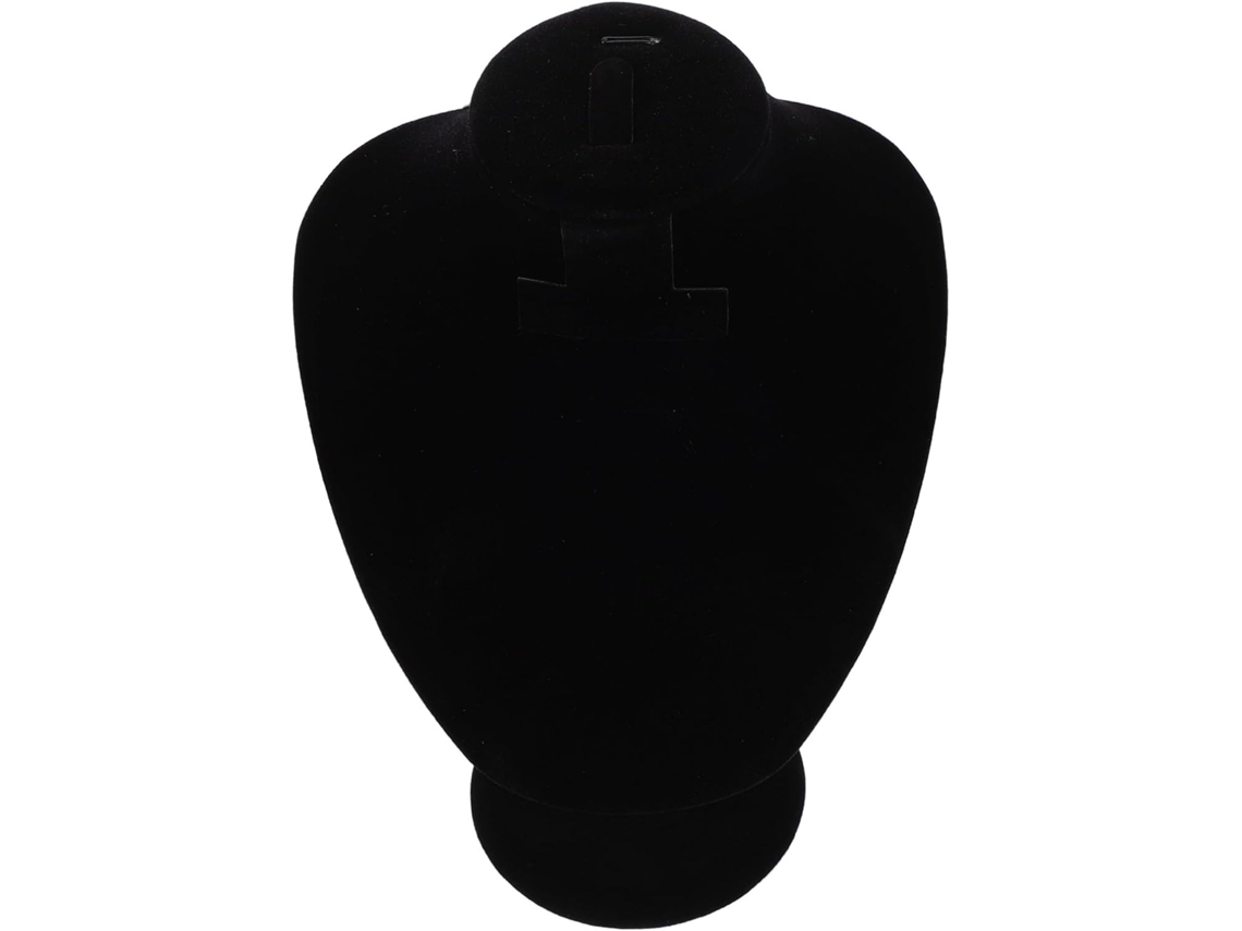 Suporte De Mesa Em Veludo Preto Com Manequim Para Colares, Organizador De Joias Com Suporte Para Busto.