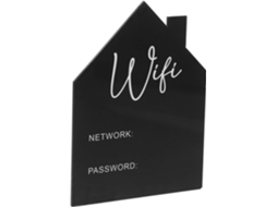 Placa De Acrílico Com Senha De Wi Fi, Sinalizador De Wi Fi Para Quarto De Hóspedes, Painel Portátil Com Senha Para Rede Sem Fio Gokoco