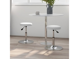 Vidaxl Cadeiras De Jantar 2 Pcs Couro Artificial Branco