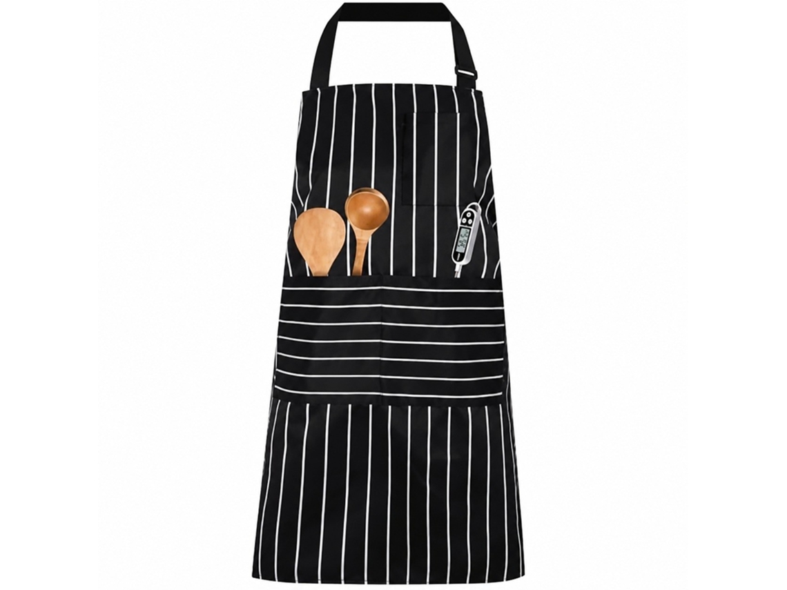 Avental De Cozinha Ajustável Com Bolsos, Unissexo, Para Restaurantes, Churrasco, Chefes E Pasteleiros