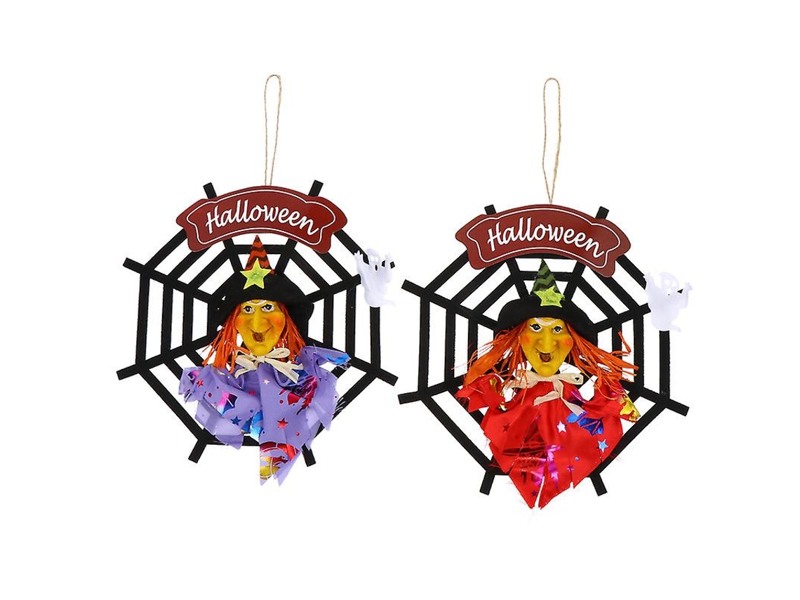 2 Peças de Decorações de Teia de Aranha para Decorações de Halloween ALLINLESS