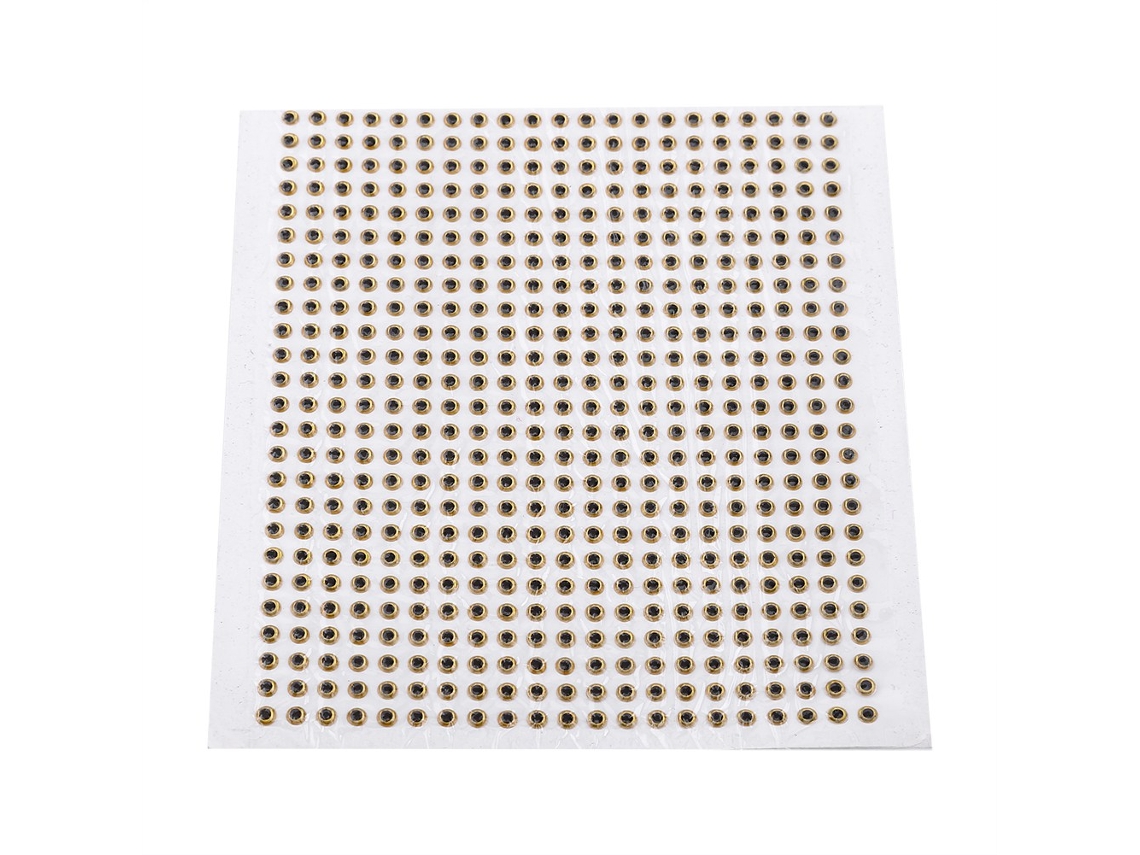 Olhos 3d Epóxi 4mm Ouro para Iscas de Pesca