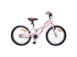 Vidaxl Bicicleta Infantil 20 Polegadas Para 6-11 Anos Rosa Claro