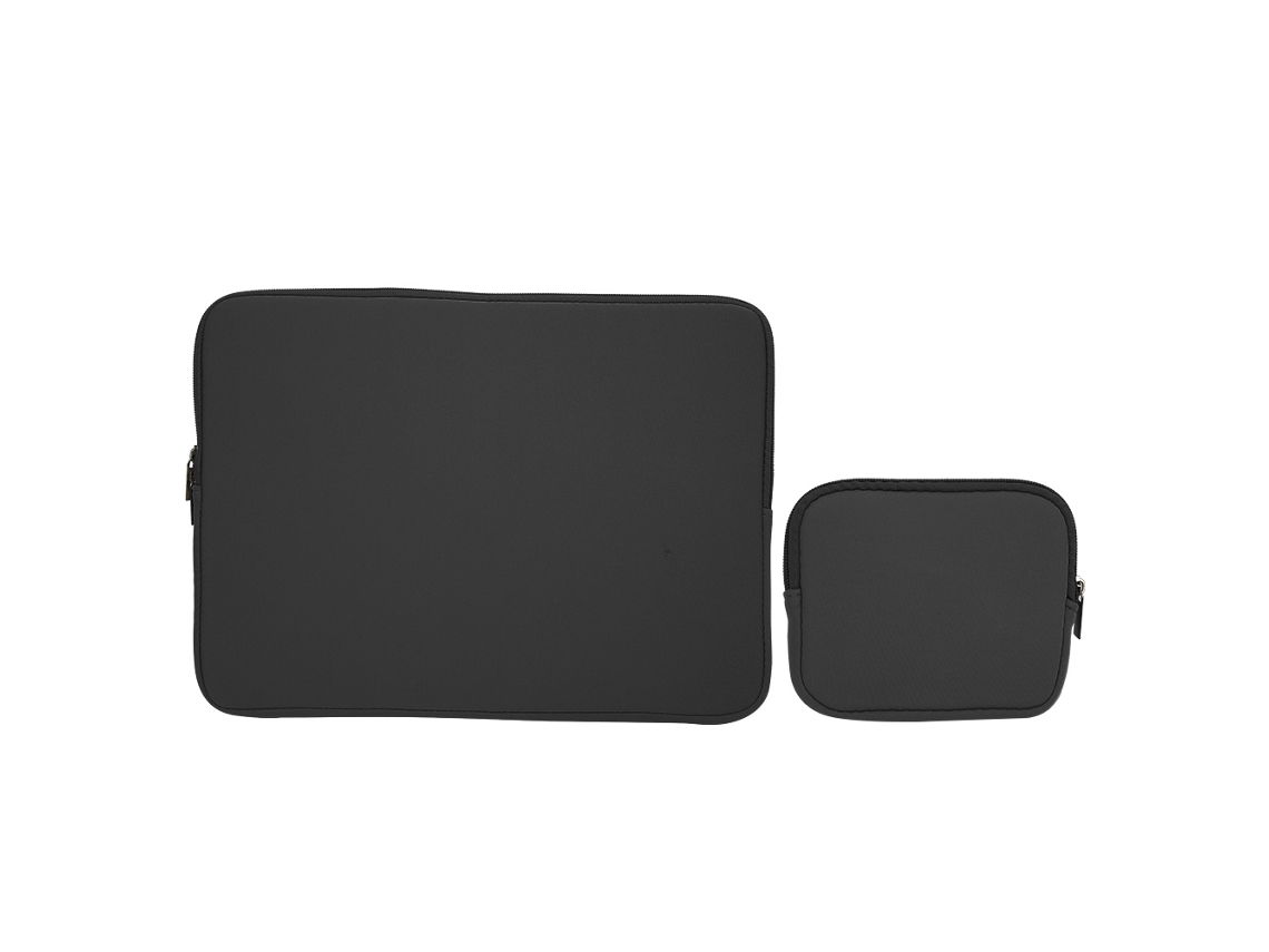 Mochila/Estojo para Notebook Solid Cor com Zíper, 14 Bolsos e Proteção Preta