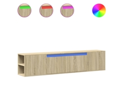 Tv Wall Cabinet, Tv Wall Cabinets Vidaxl Marrom Madeira Processada (n/a)