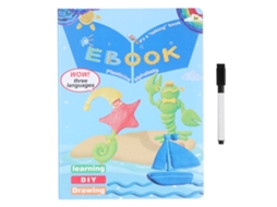 Livro Sonoro Infantil Malaio Interativo Educativo 3 Idiomas Brinquedo Para Crianças Acima De 3 Anos