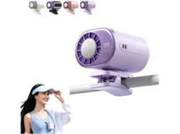 Ventilador De Ar Condicionado Para Carro Com Clipe, Display Led,