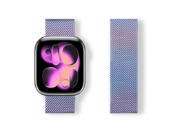 Bracelete para Apple Watch 46/49/45/44mm Aço Inoxidável Magnético Milanese Loop Colorida XIAOMOYU
