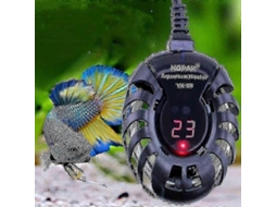 Aquecedor Elétrico para Aquário 2025 25 100w com Controlador Digital de Temperatura Peixes e Tartar Ugas GOKOCO