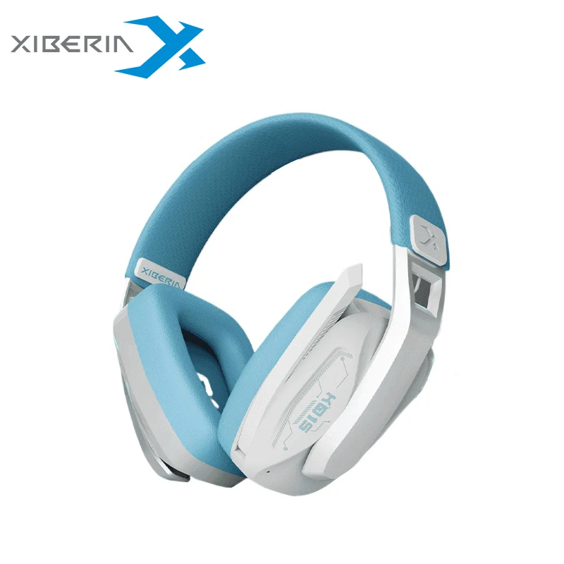 (azul) Fone De Ouvido Gamer Sem Fio, Bluetooth De 2,4 Ghz Com Microfone, Compatível Com Várias Plataformas.