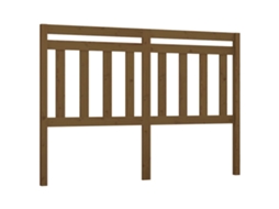 Cabeceira de cama MAISON EXCLUSIVE em pinho maciço castanho, 126x4x100 cm