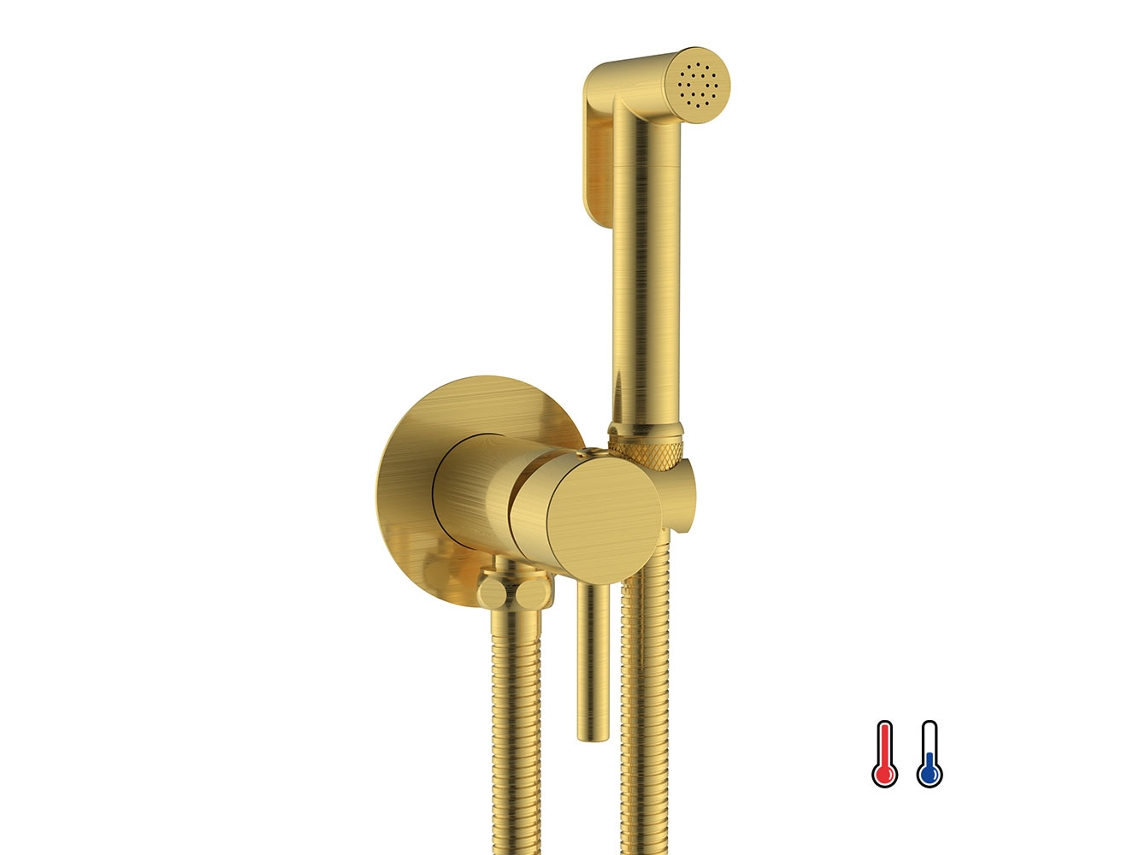Kibath Tap Wc Higiene Intime 2 Ouro Mantigado Em Brass