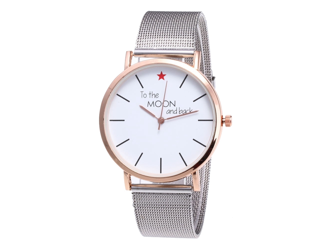 Reloj De Pulsera Analógico De Cuarzo Con Correa De Acerozhoulianfa Moda Regalo (oro Rosa)