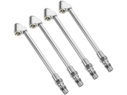 Bocal De Metal De 4 Peças Para Inflar Pneus Rapidamente