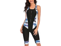 Traje de Banho de Uma Peça com Zíper para Mulher XXL MARCA