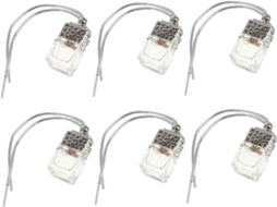 Frascos De Vidro Prateado De 6ml Para Perfume De Carro (6 Unidades) - Acessórios