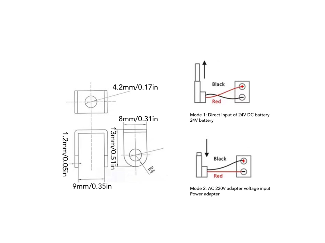 Atuador Linear Elétrico Micro 24v 150n 3 Polegadas