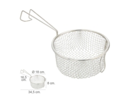 Cesto Para Frituras Em Aço Inox Com Asa Ø 18 cm ORYX