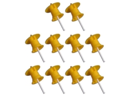 Armadilhas De Controle De Pragas Amarelas 6x3cm 10pcs Plástico Eficaz Para Moscas E Mosquitos