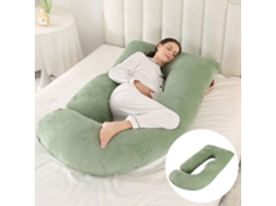 Lurelia Almofada Lombar 65 X 90 X 175 Cm Para Costas E Gestantes Ergonómico Lavável Verde