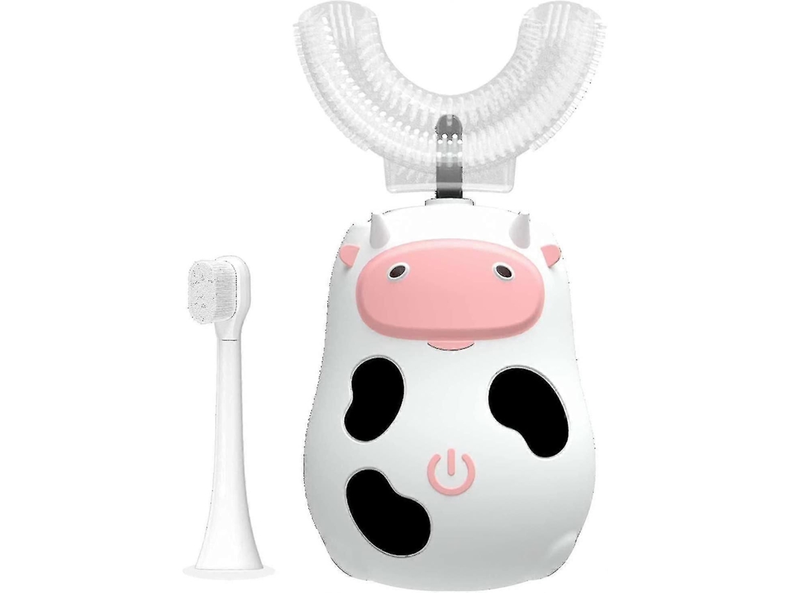 Escova de Dentes Elétrica Infantil, Automática em Formato U, Carregamento Magnético, À Prova D'á Gua Ipx7, Duas Escovas Dente. GOKOCO