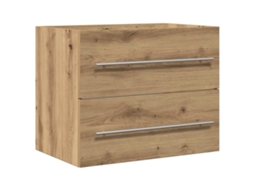 Gabinete para Pia de Banheiro Carvalho Artesanal 60x38,5x48 Cm MAISON EXCLUSIVE
