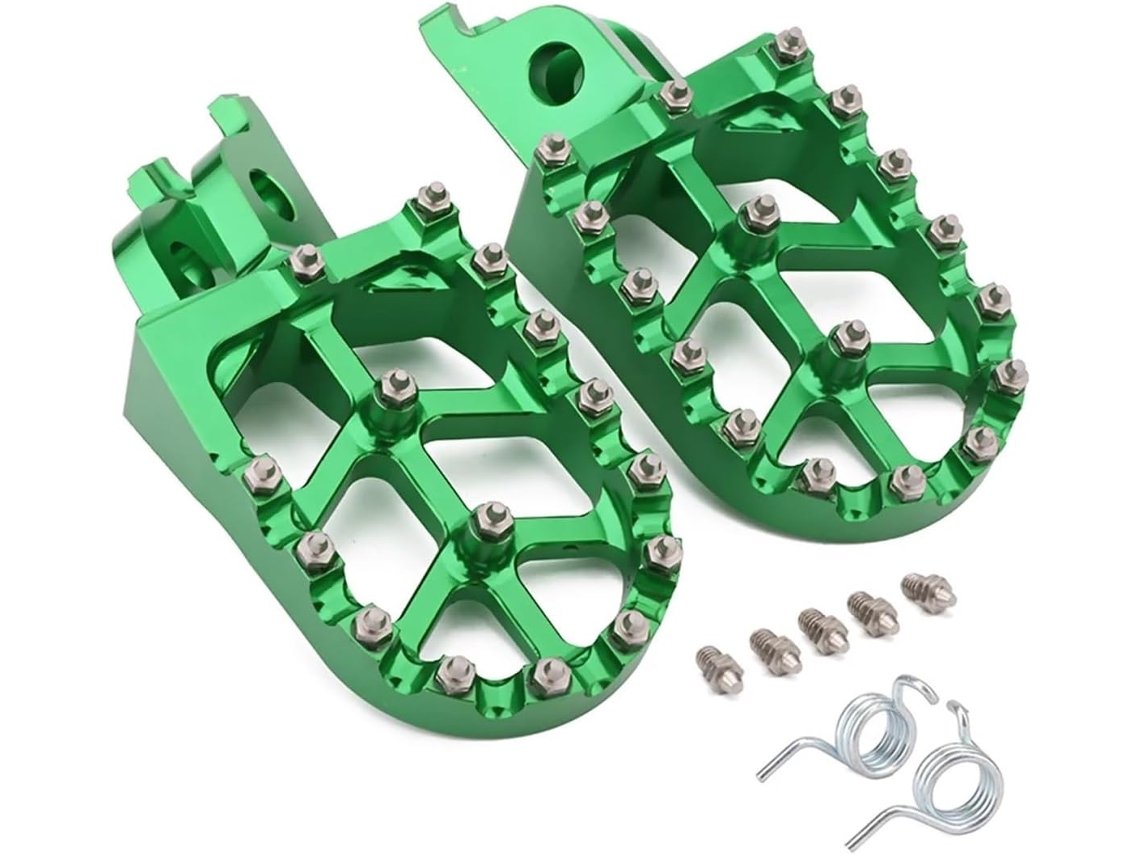 Apoios para os Pés do Piloto Compatíveis com Kawasaki Kx250 Adequado Apoio Material: Fabricado Alumínio 6061