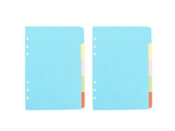 Abas de Índice Profissionais 22x15, 2cm para Localização Rápida, 10 Unidades BRILVIBERA