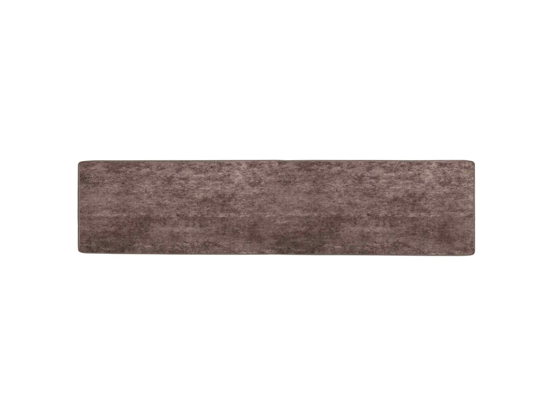 Conjunto 1 Tapete Runner Vidaxl Cinzento Poliéster (50 X 450 Cm)