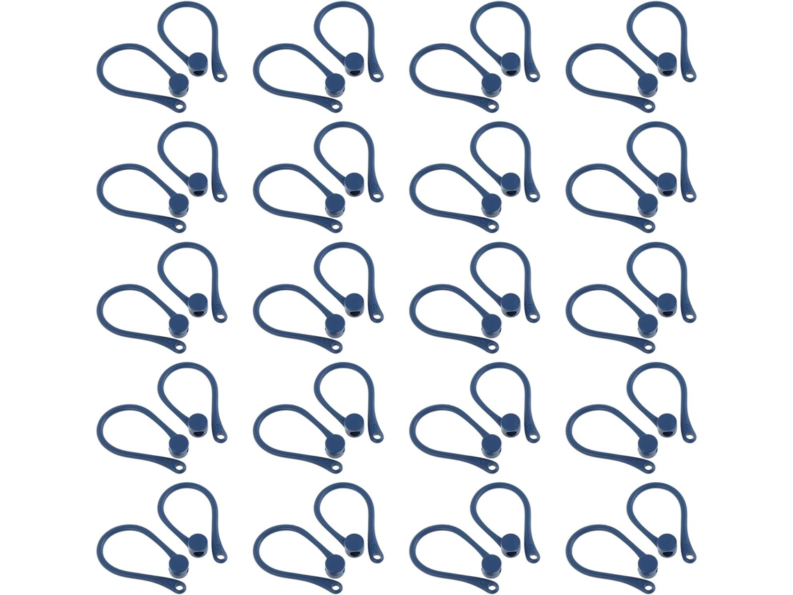 20 Pares De Ganchos Auriculares Azuis Leves Para Fones De Ouvido Sem Fio, Antiderrapantes E Que Evitam Perdas