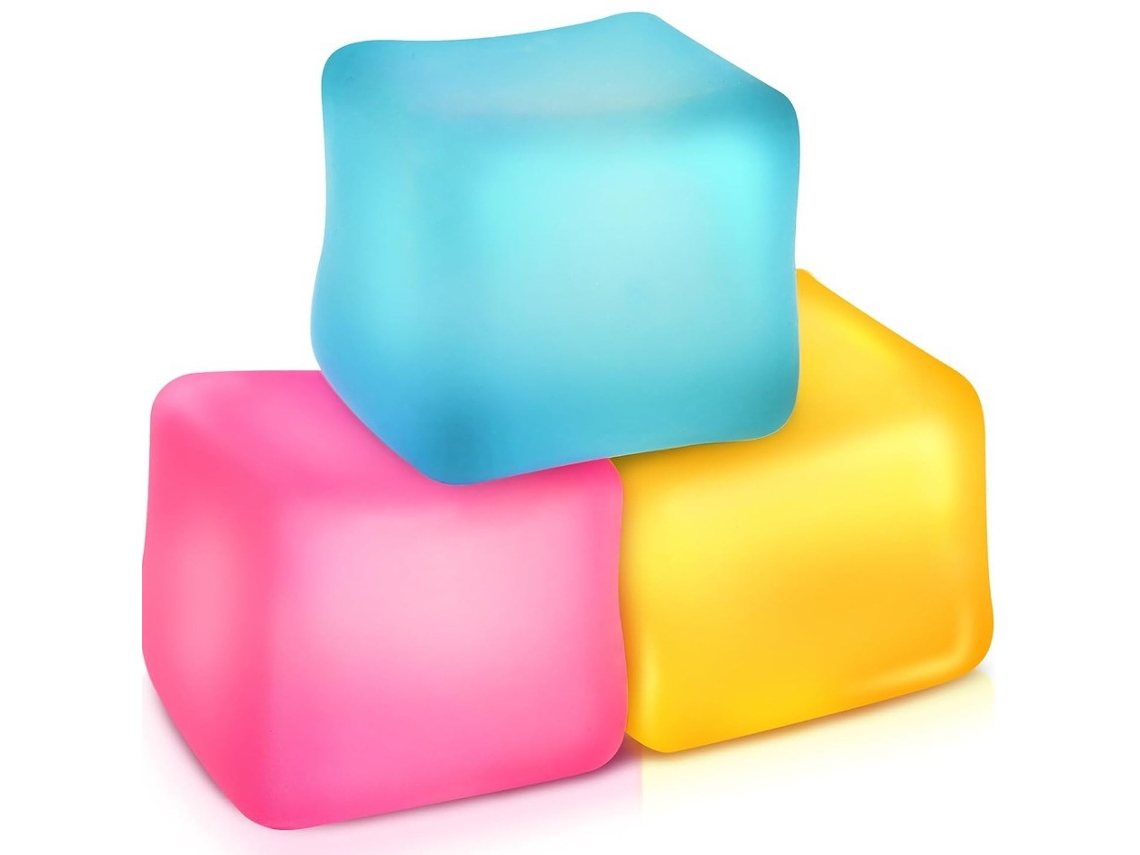 Bola Antiestresse Cubo, Brinquedos Sensoriais para Alívio da Ansiedade e do Estresse, Qualidade Superior AQUAFORGE
